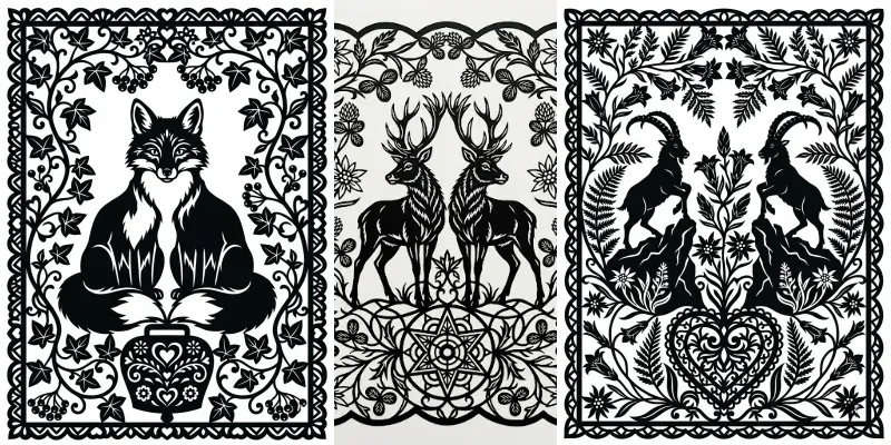 Scherenschnitte Paper Cutting Templates