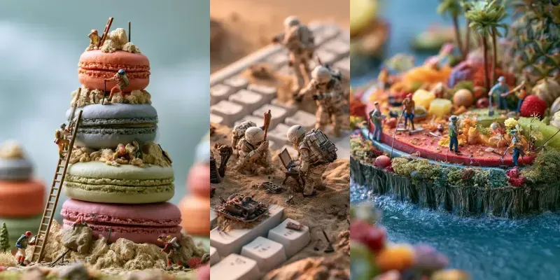 Three Different Sets For Tiny Worlds generated by undefined
