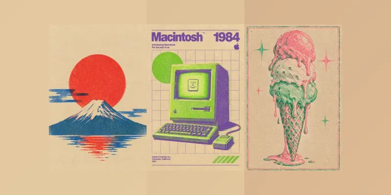 Vintage Riso Poster Vaults generated by undefined