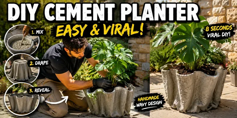 Cement Planter DIYs That Go Viral generated by undefined