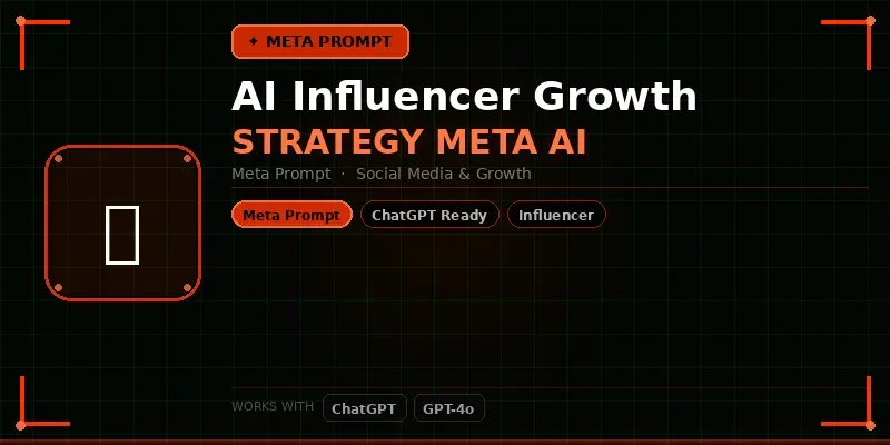 Influencer Growth Strategy Meta Ai generated by undefined