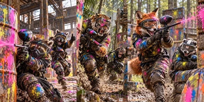 Hyperrealistic Animal Paintballs