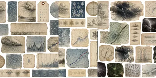 Junk Journal Meteorology Ephemera generated by chatgpt-image