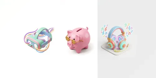 Cute 3D Glossy Clay Icon Generator generated by gemini-image