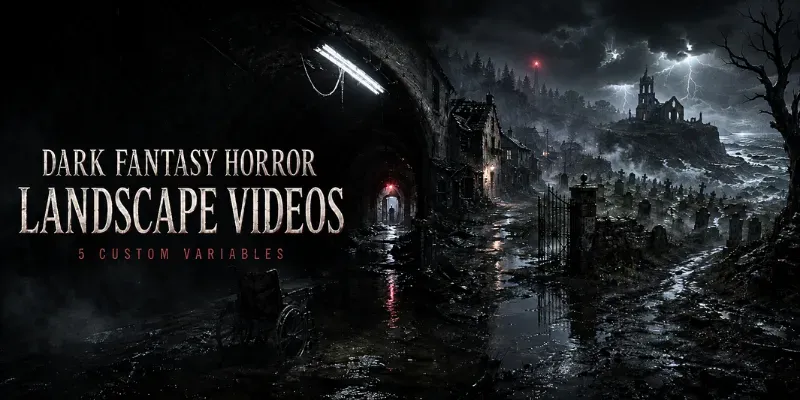 Dark Fantasy Horror Landscape Videos generated by undefined
