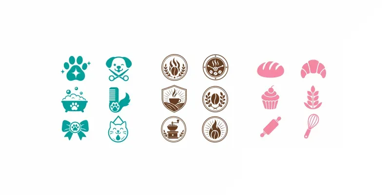 Logo Mark Grids Any Businesses generated by undefined