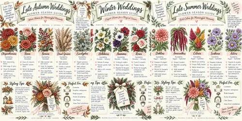 Wedding Flower Season Guide Infographics generated by chatgpt-image