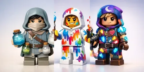 Ultraunique Lego Characters generated by chatgpt-image