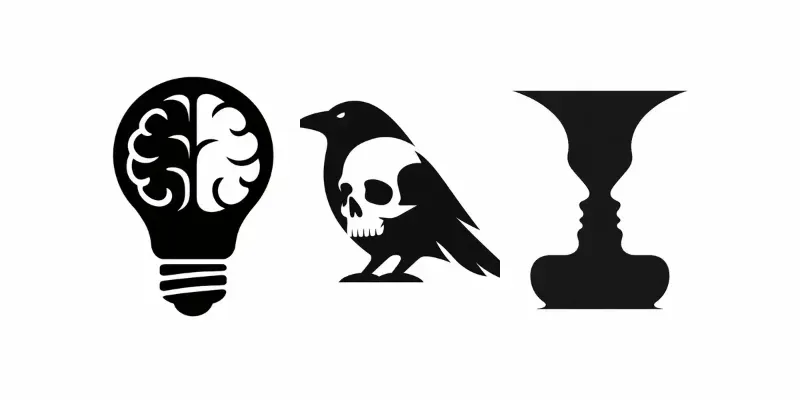 Negative Space Minimalist Logo Designs generated by undefined