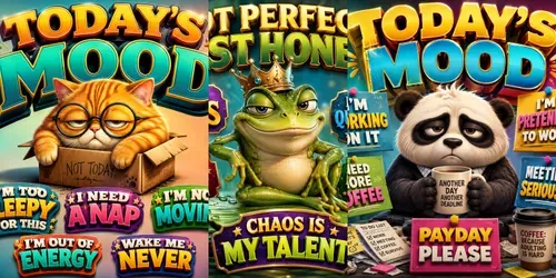 Funny Mood Poster Creators generated by chatgpt-image