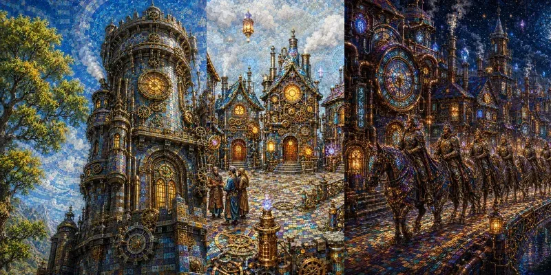 Stylized Fantasy Village Environments generated by undefined