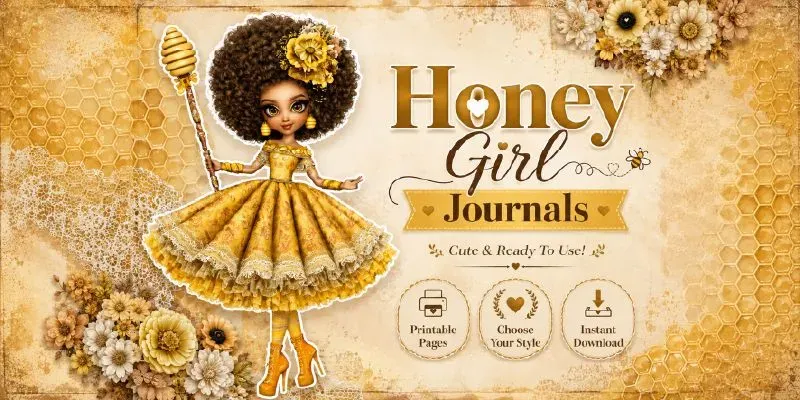 Sweet Honey Girl Junk Journals generated by undefined