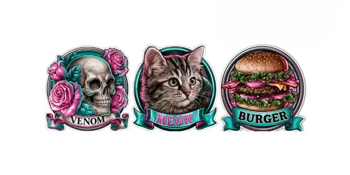 Premium Emblem Stickers generated by midjourney