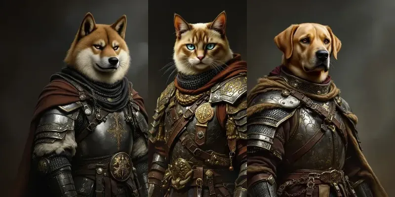 Medieval War Dynasty Animal Portraits generated by undefined