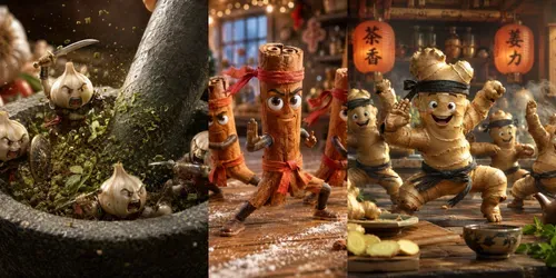 Fiery Food Characters generated by chatgpt-image