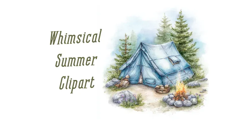 Whimsical Summer Clipart generated by undefined