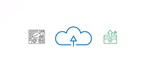 Minimal Outline Saas Icon Generator generated by gemini-image