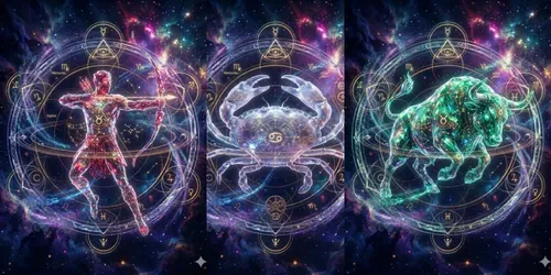 Astral Zodiac Galaxy Digital Prints generated by gemini-image