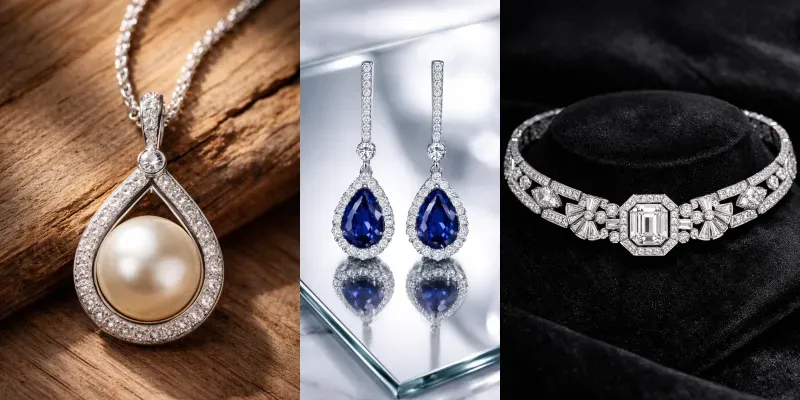 Luxury Jewelry Product Photography generated by undefined