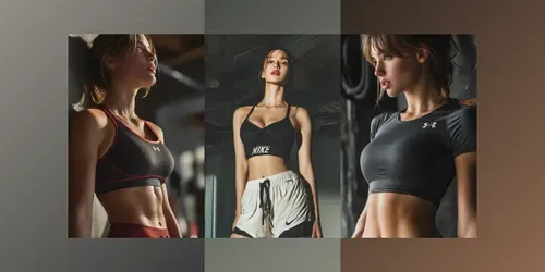 Gym Wear Models In Sports Clothing generated by midjourney