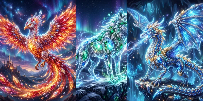 Mythical Crystal Creatures Creators generated by undefined