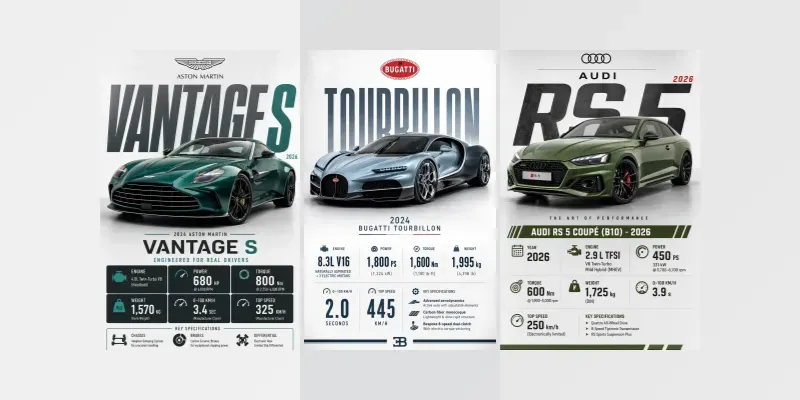 Car Specs 4K Infographics generated by undefined