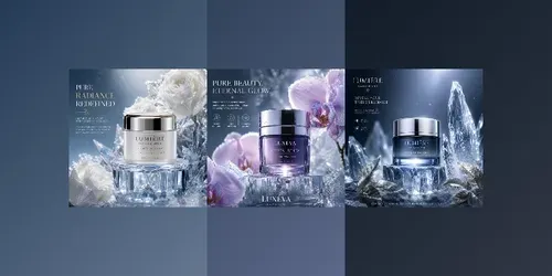 Luxury Frozen Skincare Advertisements generated by chatgpt-image
