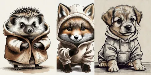 Whimsical Woodland Pals generated by grok-image