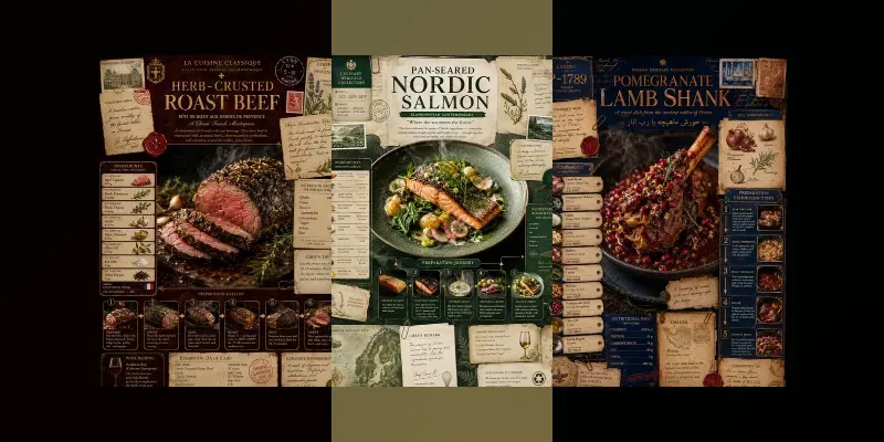 High End Museum Recipe Page Templates generated by undefined