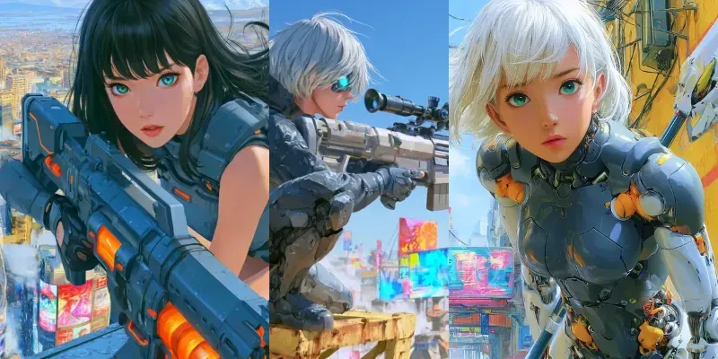 Cinematic Scifi Anime Illustrations generated by undefined
