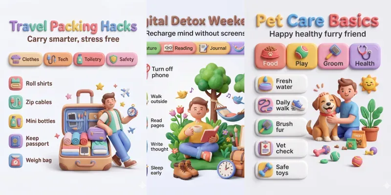 3D Cartoon Infographic Posters generated by undefined