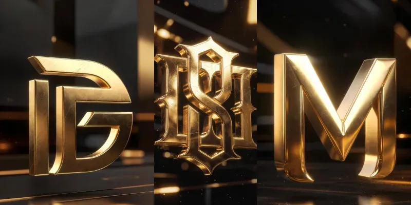 Luxury Gold Logo Generator 8K generated by undefined
