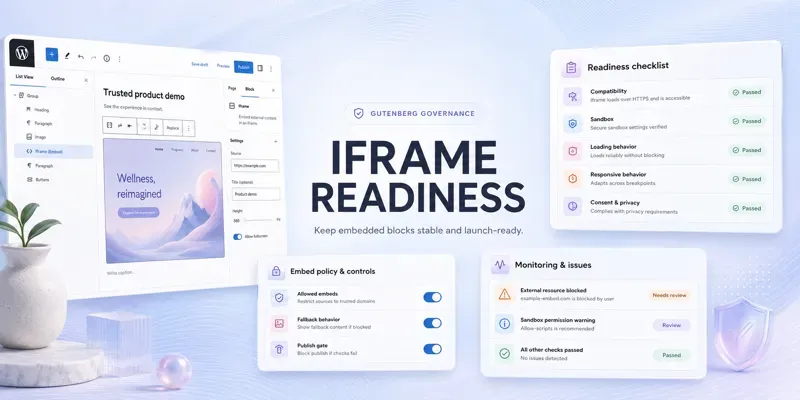 Gutenberg Iframe Readiness Gate generated by undefined