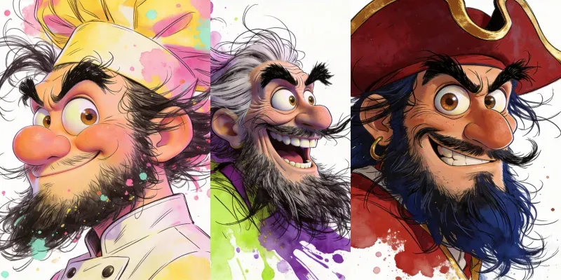 Whimsical Caricature Portraits generated by undefined