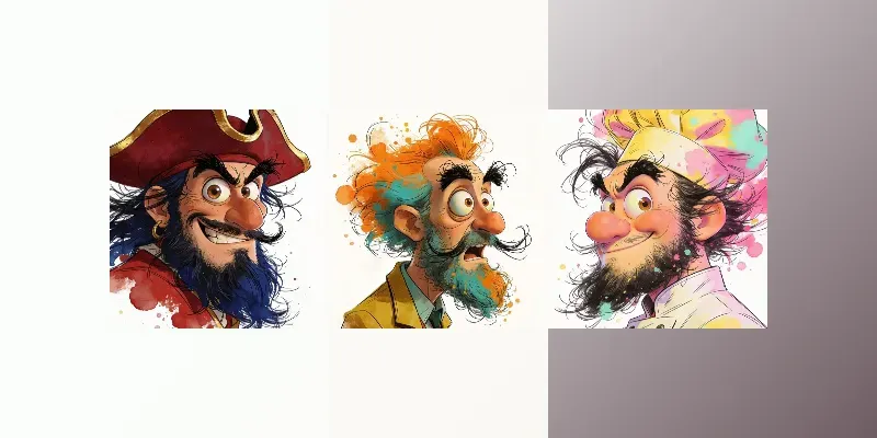 Whimsical Caricature Portraits generated by undefined