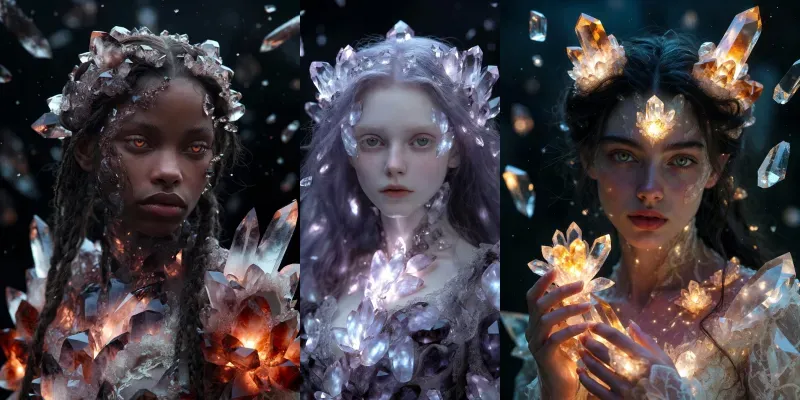Crystal Bloom Entity Portraits generated by undefined