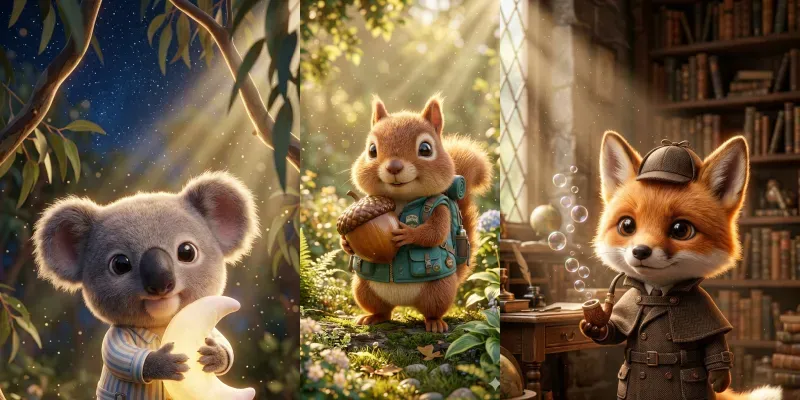 Whimsical 3D Adventure Mascot Creators generated by undefined