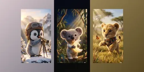 Whimsical 3D Adventure Mascot Creators generated by gemini-image