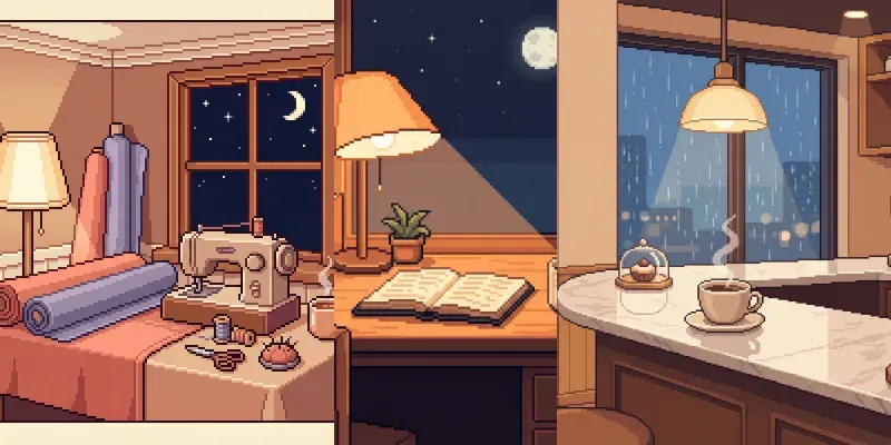 Cozy Pixel Art Illustrations generated by undefined