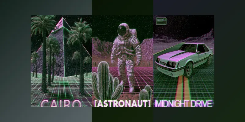 Retro Futuristic Poster Generator generated by undefined