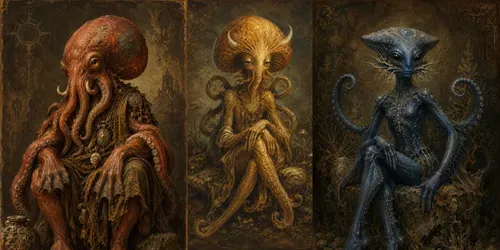 Surreal Octopus Fantasy Portraits generated by 