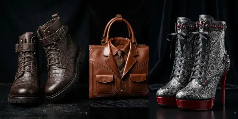 Luxury Leather Fashion Collections generated by undefined