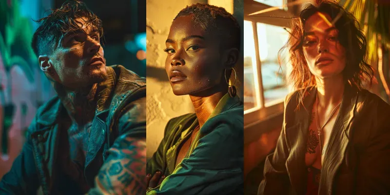 Ultrarealistic Cinematic Portraits generated by undefined