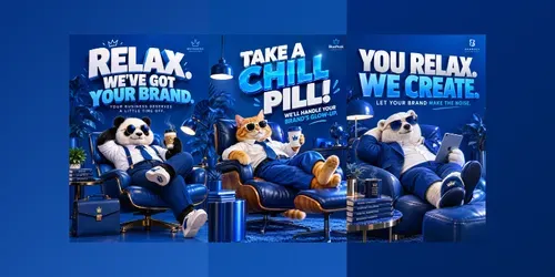 Chill Brand Glowup Posters generated by chatgpt-image