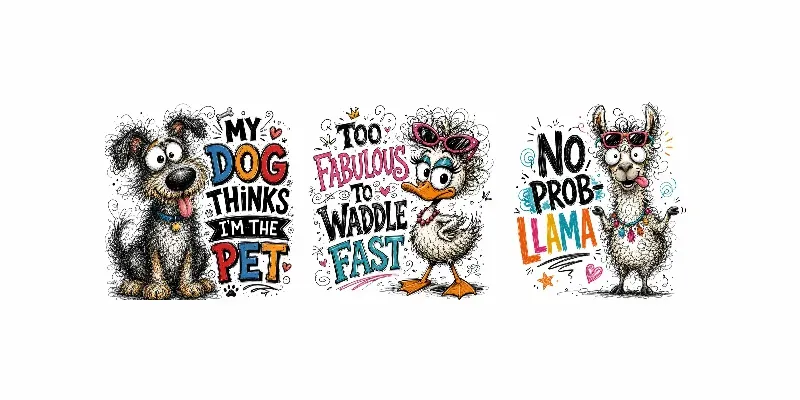 Whimsical Scribble Critter Quotes generated by undefined