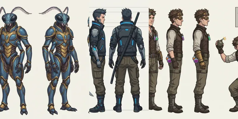 Game Asset Character Consistency Sheets generated by undefined