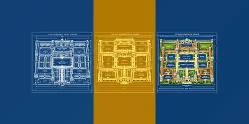 Royal Palace 3D Master Blueprint Plans generated by chatgpt-image