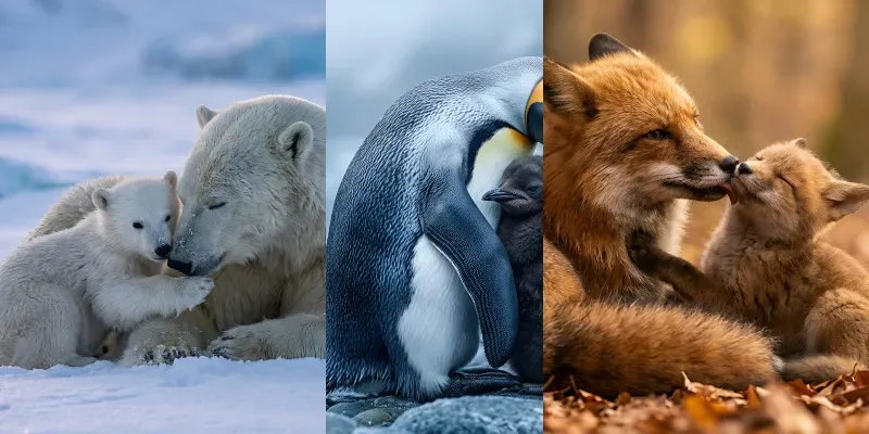 Emotional Wildlife Bond Commercial Photos