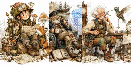 Whimsical Storybook Character Portraits generated by chatgpt-image