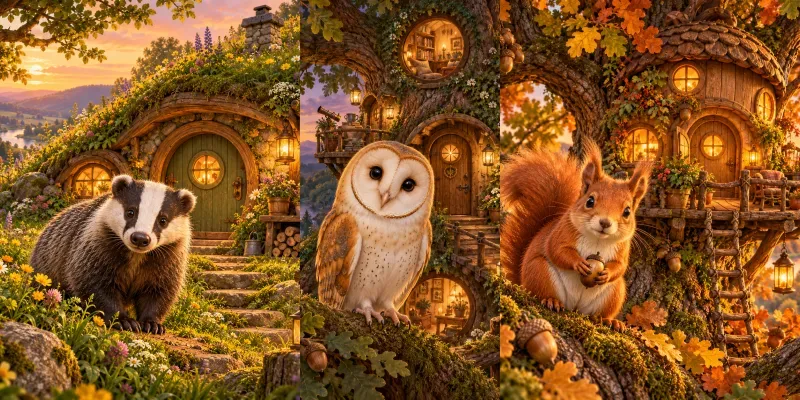 Animal Fantasy Homes Childrens Books